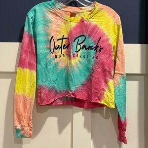 Tie-Dye Crop Top Outer Banks NC Size S